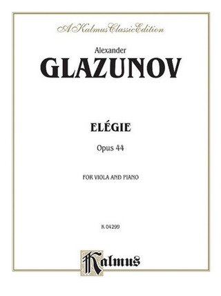 Elegie for Viola, Op. 44 Viola