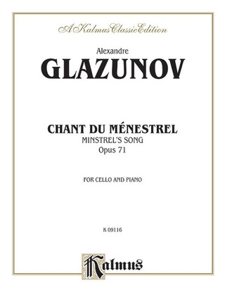 Chant du Menstrel, Op. 71 Cello (Violonchelo)