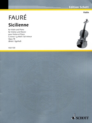 Sicilienne G minor op. 78