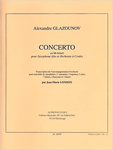 Concerto (concierto) Op.109 in E flat major - Conjunto Saxos
