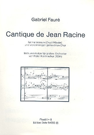 Cantique de Jean Racine op. 11